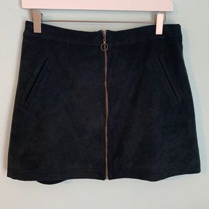 Abercrombie & Fitch Suede Mini Skirt